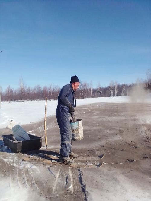Аксубаевские лесоводы принуждают к таянию снег на посевах хвойных деревьев