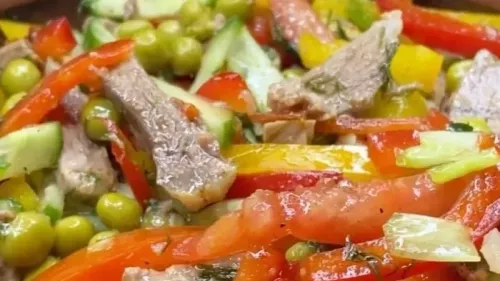 Салат с говядиной: рецепт яркого, ароматного и вкусного блюда
