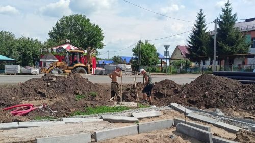 На общественном пространстве появятся и тротуар, и фонари, и пергола