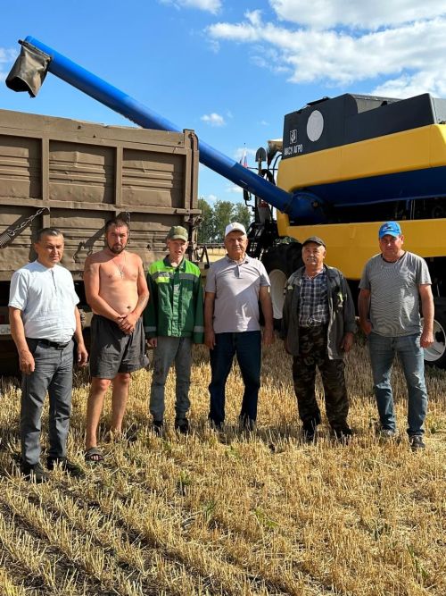 В «Аксу Агро» урожайность зерновых 45 центнеров с гектара