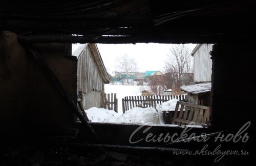 Аксубай районында кибет һәм торак йорт янган