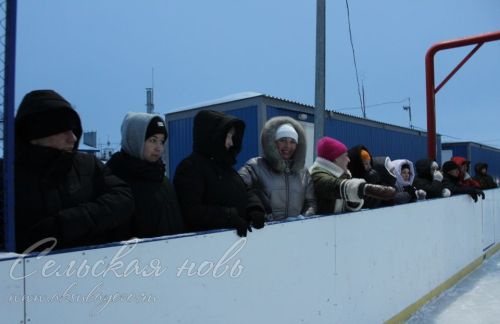 В Аксубаеве на Рождество играли в хоккей в валенках