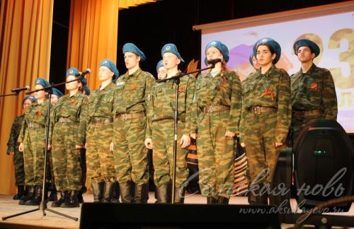 В Аксубаеве поздравили защитников Родины