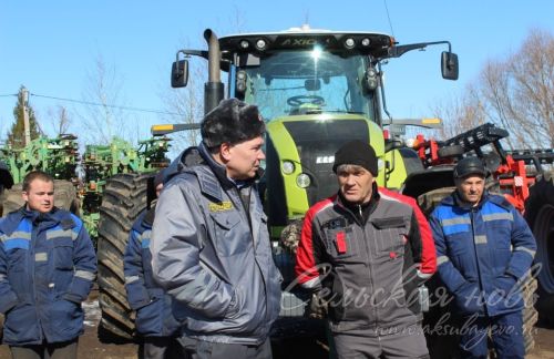 В Аксубаевском районе техника готова к полевым работам