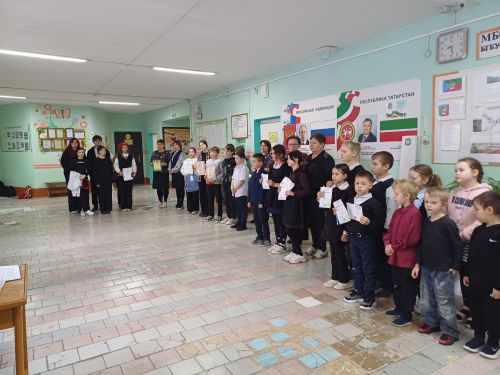 Авыл мәктәбе укучыларына ГТОның алтын билгеләре бирелде
