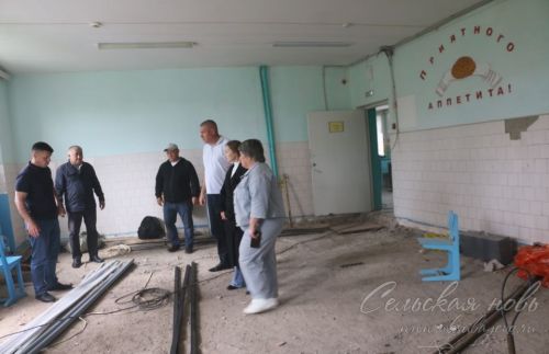В Новотимошкинской школе строят новый пищеблок