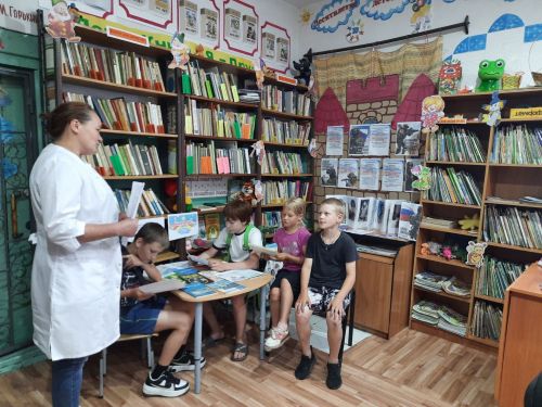 Познавательный час в сельской библиотеке посвятили безопасным каникулам
