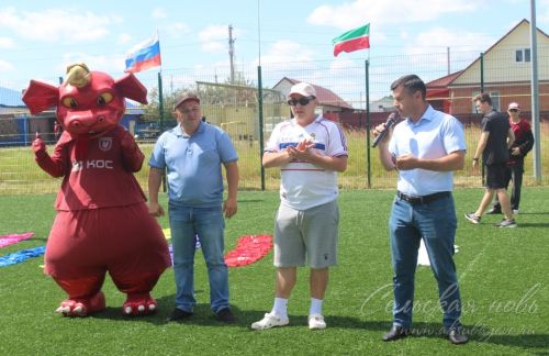 В Аксубаеве юные спортсмены играли в «дворовый футбол»
