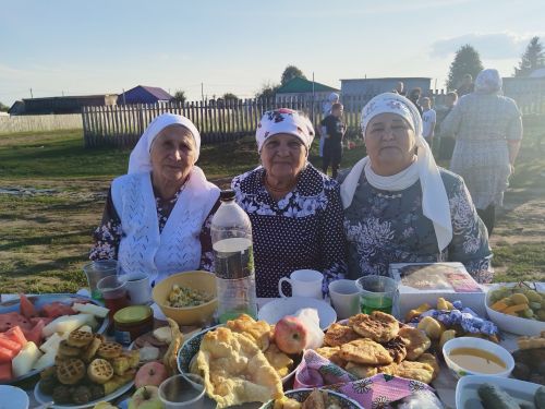 В селе Старые Киязлы Аксубаевского района за самоваром собралась вся улица