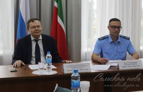 Аксубаево с рабочим визитом посетил главный федеральный инспектор по РТ Виктор Демидов