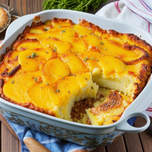 Картофельная запеканка с фаршем и сыром