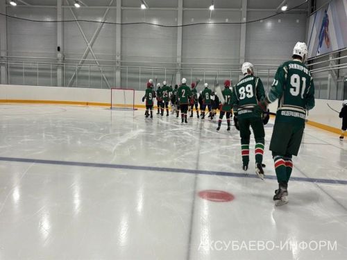 Аксубай бозында Татарстан хоккееның югары класслы вәкилләре уйнады