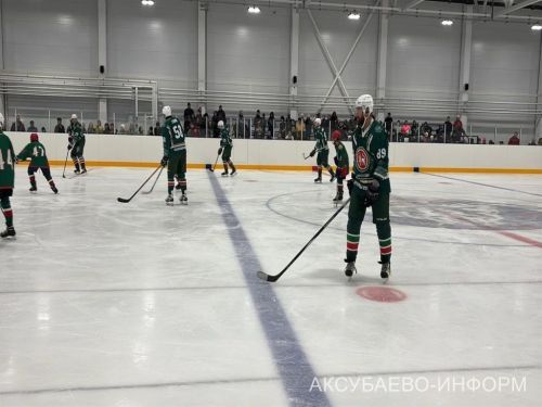 Аксубай бозында Татарстан хоккееның югары класслы вәкилләре уйнады
