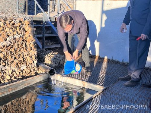 Урмандеево авылында төзекләндерелгән чишмә ачылды