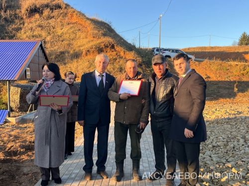 Урмандеево авылында төзекләндерелгән чишмә ачылды