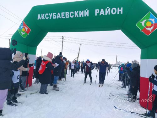 В Аксубаевском районе на старт «Лыжни России» вышли около 400 человек