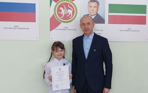 Аксубай районыннан өченче сыйныф укучысы республика олимпиадасында призер булды