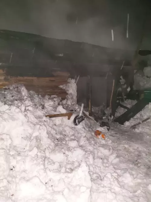 Аксубай районында янгында гараж зыян күргән