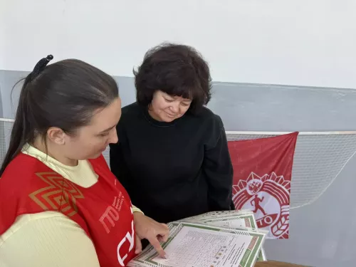 Учителя Кривоозерской школы Аксубаевского района сдали нормативы ГТО