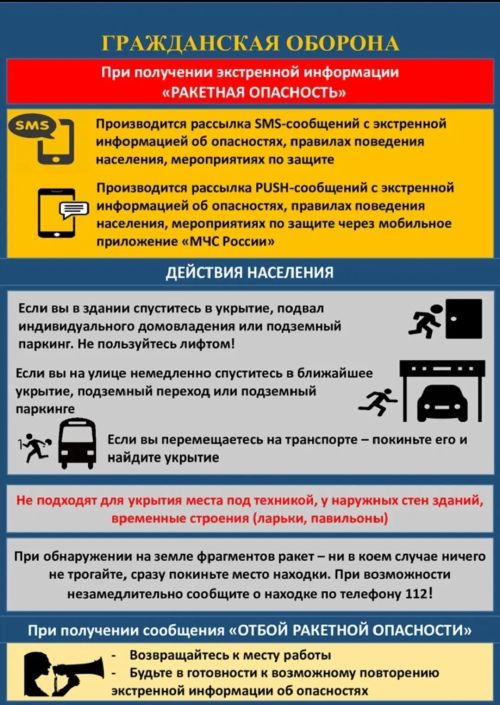 Сигналы гражданской обороны: как правильно действовать при тревоге