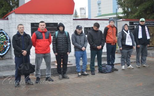 В Аксубаеве прошла первая отправка призывников