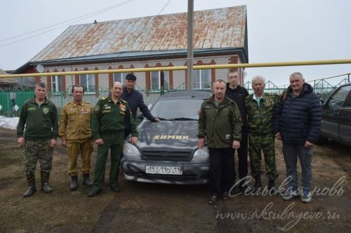 Боец с передовой почтил память друга из Аксубаевского района