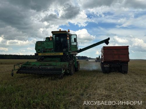 В Аксубаевском районе началась уборка урожая