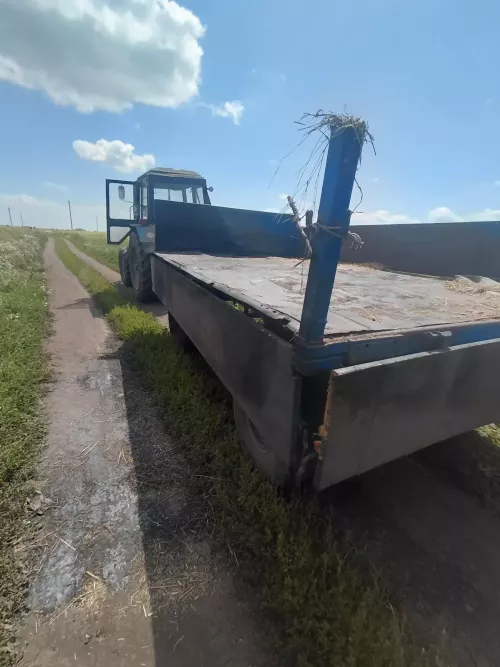 В Аксубаевском районе сено загорелось при перевозке на тракторной тележке