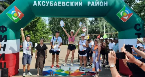 В Аксубаевском районе в селе Старое Узеево прошел трейл-кросс «Забег памяти»