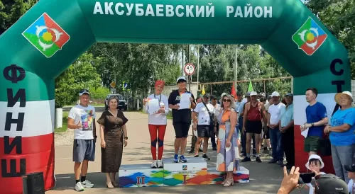 В Аксубаевском районе в селе Старое Узеево прошел трейл-кросс «Забег памяти»