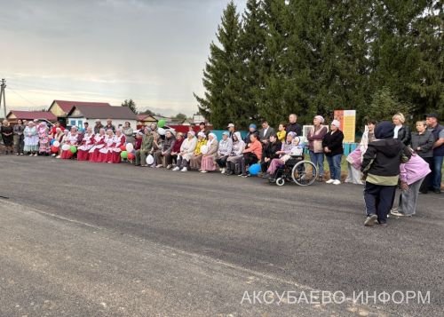 Татар Сөнчәлесендә асфальт юл ачылуны бәйрәм иттеләр