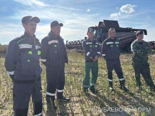 В Аксубаевском районе наградили комбайнеров во время уборки рапса