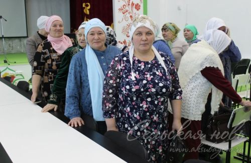 Муфтий ДУМ РТ встретился с мусульманами Аксубаевского района