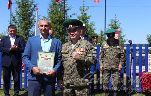 Открытие пограничного знака в Сидулово-Ерыклах, 25.05.2025 г
