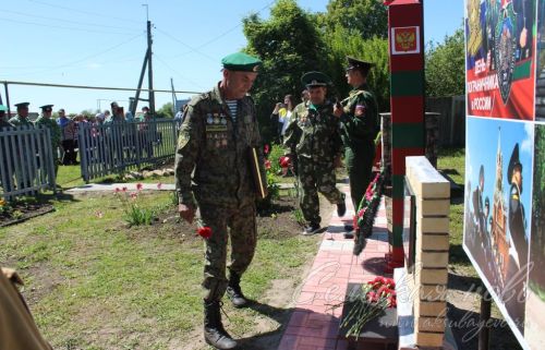 Открытие пограничного знака в Сидулово-Ерыклах, 25.05.2025 г