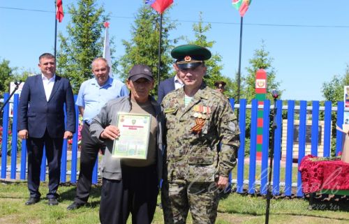 Открытие пограничного знака в Сидулово-Ерыклах, 25.05.2025 г