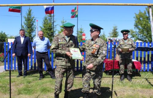 Открытие пограничного знака в Сидулово-Ерыклах, 25.05.2025 г
