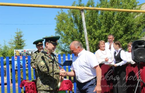 Открытие пограничного знака в Сидулово-Ерыклах, 25.05.2025 г