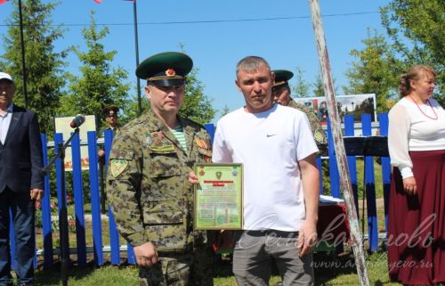 Открытие пограничного знака в Сидулово-Ерыклах, 25.05.2025 г
