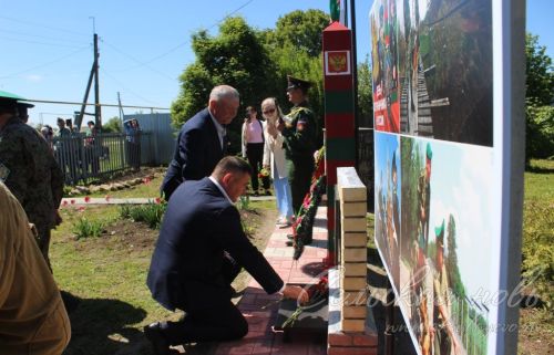 Открытие пограничного знака в Сидулово-Ерыклах, 25.05.2025 г