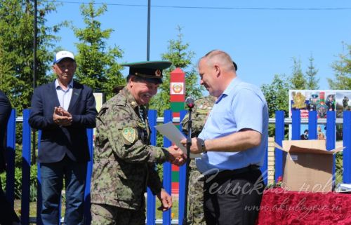 Открытие пограничного знака в Сидулово-Ерыклах, 25.05.2025 г