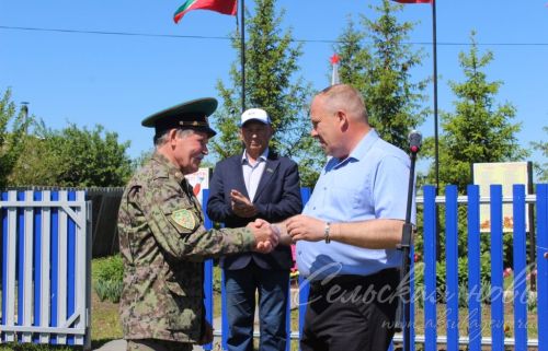 Открытие пограничного знака в Сидулово-Ерыклах, 25.05.2025 г