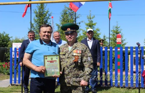 Открытие пограничного знака в Сидулово-Ерыклах, 25.05.2025 г