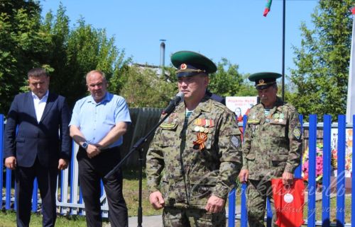 Открытие пограничного знака в Сидулово-Ерыклах, 25.05.2025 г