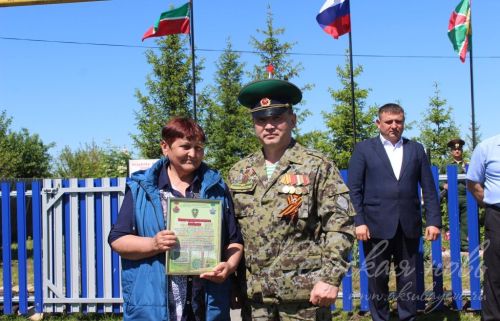 Открытие пограничного знака в Сидулово-Ерыклах, 25.05.2025 г