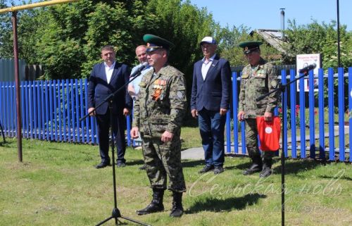 Открытие пограничного знака в Сидулово-Ерыклах, 25.05.2025 г