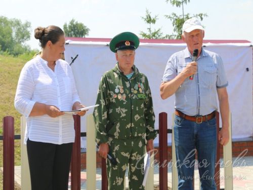 Открытие мемориальных доскок участникам СВО - уроженцам д. Кисы, 12.06.2025 г.
