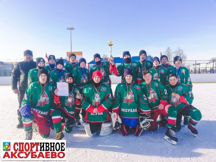 Аксубаевские хоккеисты заняли первое место на республиканском этапе «Золотой шайбы»