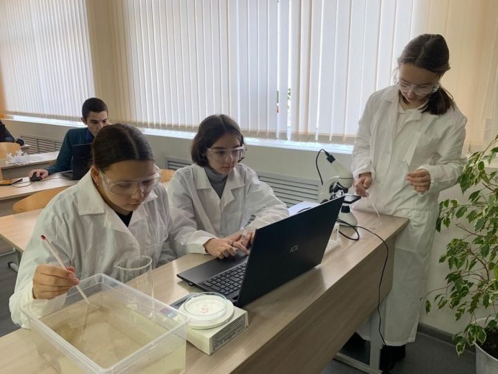 Аксубаевские школьники работают над выращиванием кормов для водного мира