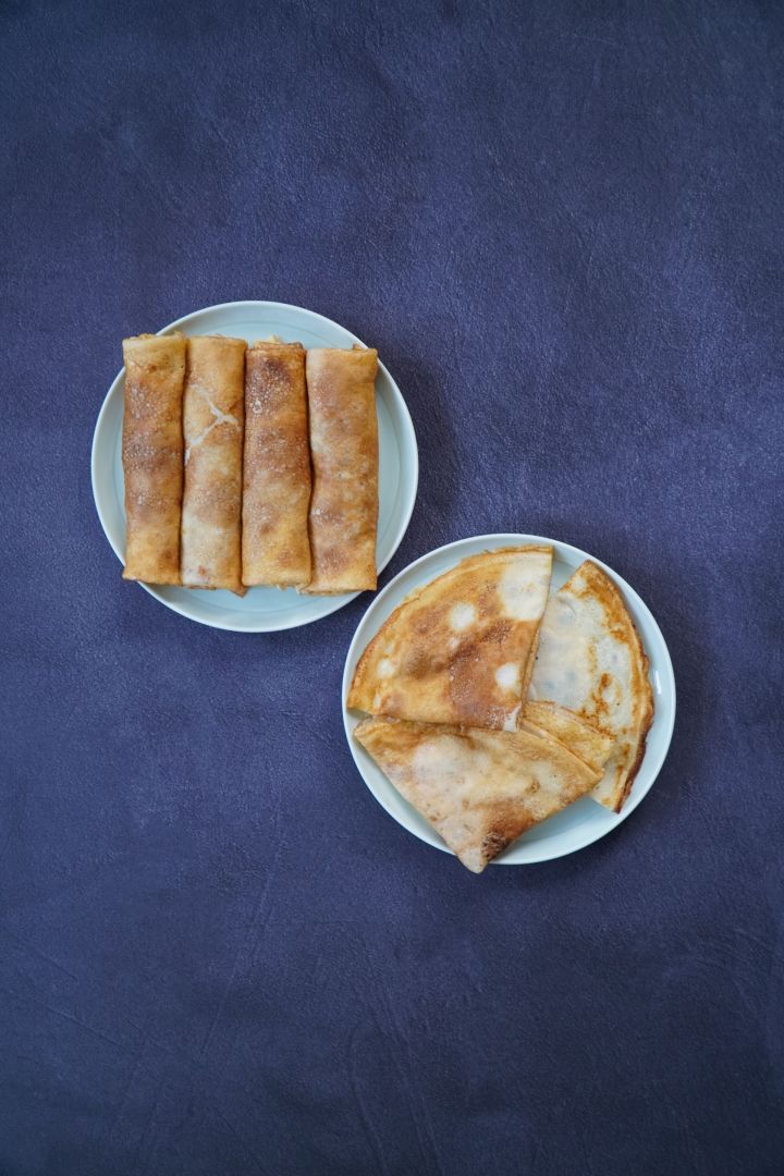 Невероятно вкусно. Тонкие блинчики с ветчиной и сыром